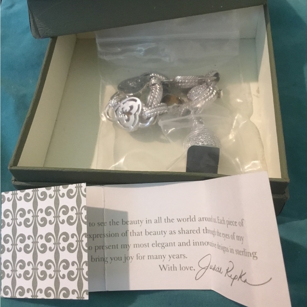 NWOT Rare Judith Ripka Silver Gemstone & Diamoniqe Bracelet - Picture 16 of 16